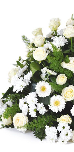 mosaïque : vue sur la moitié de la composition de deuil