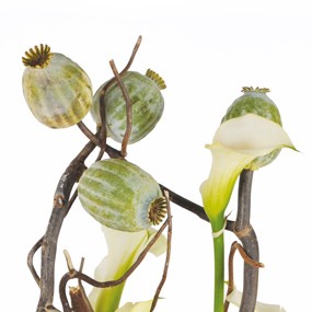 mosaïque : vue sur le haut de la composition