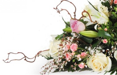 vue sur la droite de la composition florale