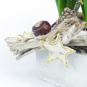 mosaïque : vue sur la décoration de la Coupe de saison Rose Jacinthe