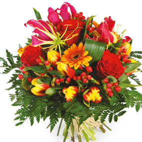 mosaïque : vue sur le Bouquet de fleurs multicolore Sensation