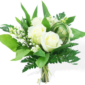 mosaïque : vue sur le Bouquet Muguet & Roses blanches