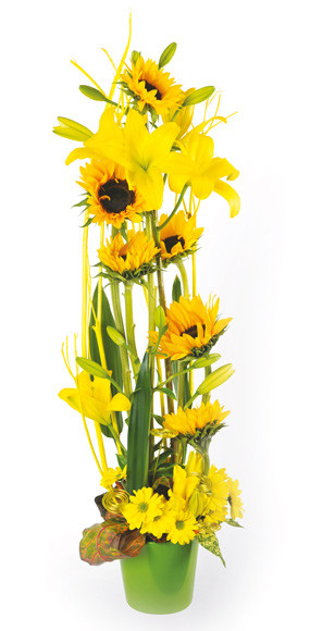 Zoom milieu composition florale Equilibre