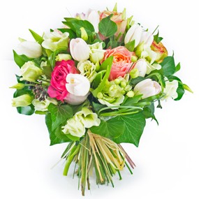 petite image du bouquet boucle rose