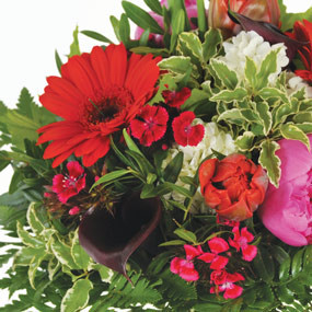 Zoom gauche bouquet de fleurs Pénélope