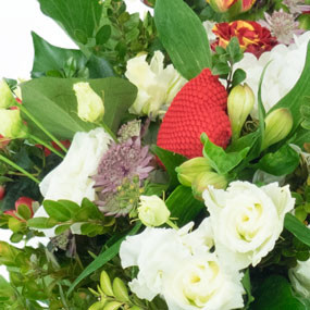 Zoom droit bouquet de fleurs Esméralda