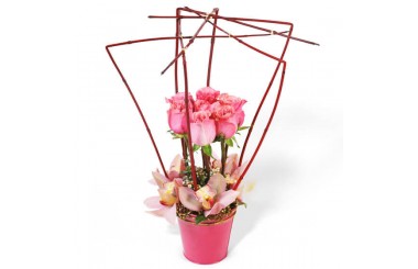 L'Agitateur Floral | Image de la composition de fleurs Lady Rose