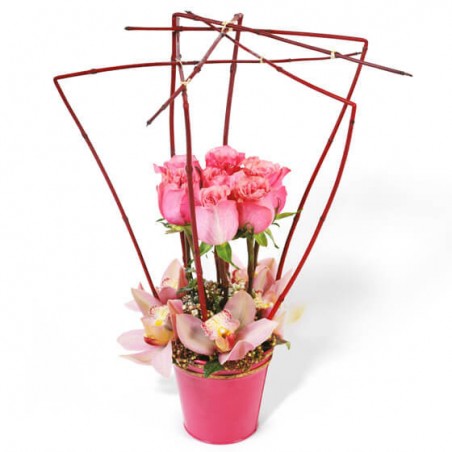 L'Agitateur Floral | Image de la composition de fleurs Lady Rose