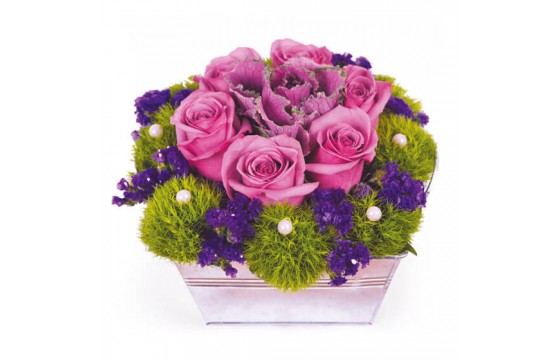 L'Agitateur Floral | image de la composition de roses fuchsia Victoria