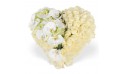 L'Agitateur Floral | image du coeur de deuil blanc chérubin