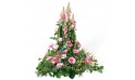 L'Agitateur Floral | image de la composition de deuil dans les tons roses Pensées
