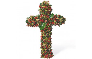 L'Agitateur Floral | image de la croix de deuil de fleurs rouges du nom de Les Cieux