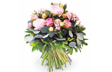 L'Agitateur Floral | image du Bouquet de pivoines roses Camille