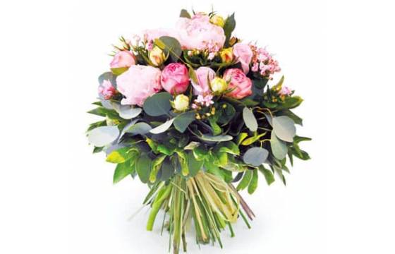 L'Agitateur Floral | image du Bouquet de pivoines roses Camille
