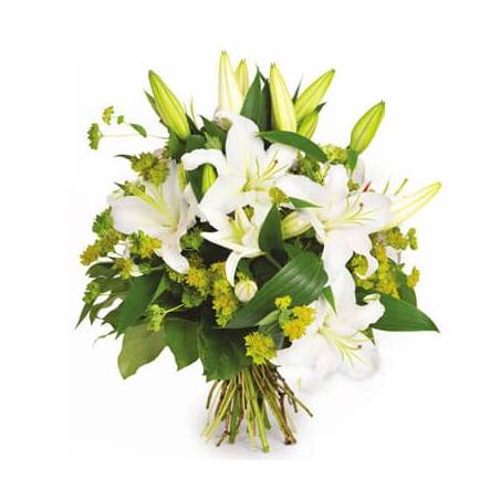 L'Agitateur Floral | Bouquet de lys blanc Coton