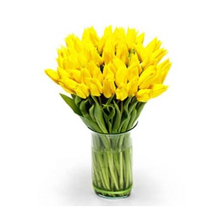 L'Agitateur Floral | Image du Bouquet de Tulipes Jaunes