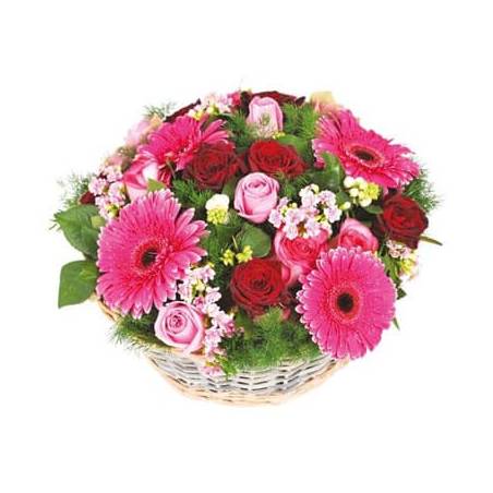 L'Agitateur Floral | Image principale de la Composition de fleurs roses Grenadier