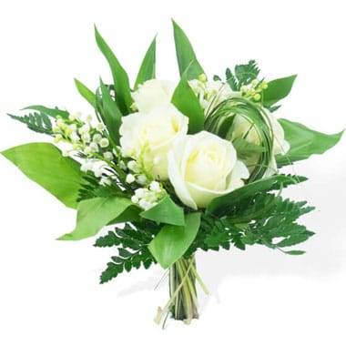 L'Agitateur Floral | image du Bouquet Muguet & Roses blanches