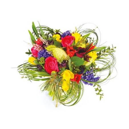 L'Agitateur Floral | image du Bouquet rond coloré Sourire