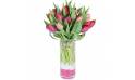 L'Agitateur Floral | image du Bouquet rond de Tulipes roses & mauves