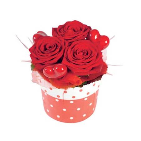 L'Agitateur Floral | image de la composition pas chères de roses rouges Roméo