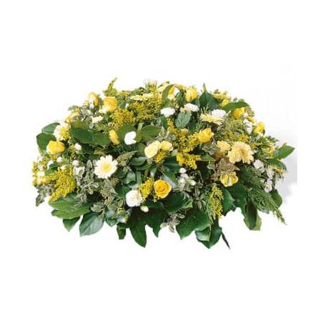 L'Agitateur Floral | image de la composition de deuil ronde Plénitude