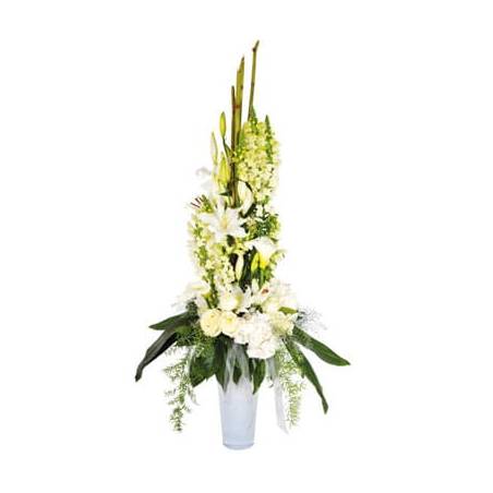 L'Agitateur Floral | image de la composition de fleurs blanches Victoire