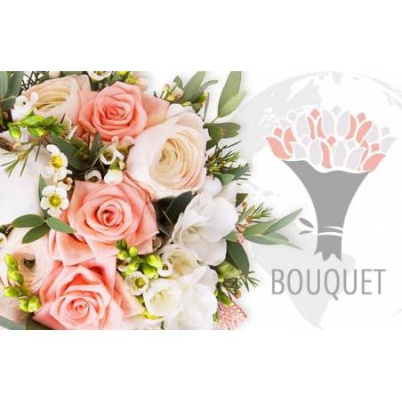 L'Agitateur Floral | image du bouquet pour l'international Rose & Blanc