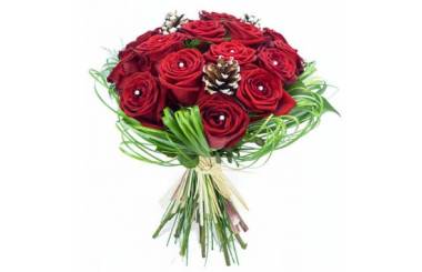 L'Agitateur Floral | image du Bouquet de roses pour Noël Alhambra