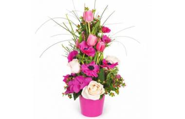 L'Agitateur Floral | composition de fleurs rose du nom d'Impérial