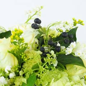 L'Agitateur Floral | mosaïque Bouquet crème & jaune "Brin de Soleil"