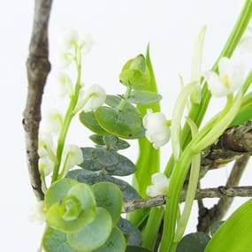 L'Agitateur Floral | zoom sur le muguet de la Composition de Muguet & fleurs "Pink Mai"