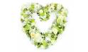 Image du Coeur deuil de fleurs blanches "Théano" | L'Agitateur Floral