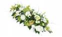 Image du Dessus de cercueil blanches & vertes "Ulysse" | L'Agitateur Floral
