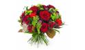 Image Bouquet rond rouge "Riga" | L'Agitateur Floral