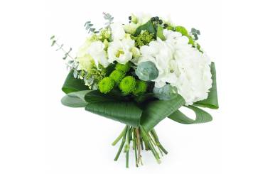 Image Bouquet de fleurs sobre blanc "Castres" | L'Agitateur Floral