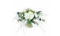 Image Bouquet rond allongé champêtre blanc "Almada" | L'Agitateur Floral