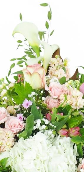 image de la Gerbe de fleurs à la main tons pastels "Aurore" | L'Agitateur Floral