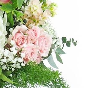 image de la Gerbe de fleurs à la main tons pastels "Aurore" | L'Agitateur Floral