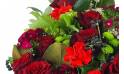 image de la Gerbe de fleurs à la main rouge et blanche "Zeus" | L'Agitateur Floral