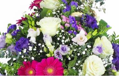 Image Gerbe de fleurs piquées "Thémis" | L'Agitateur Floral