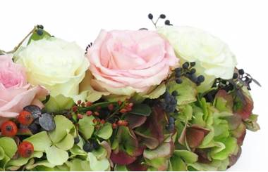 image du Chemin de roses roses & blanches "Cérès" | L'Agitateur Floral