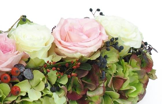 image du Chemin de roses roses & blanches "Cérès" | L'Agitateur Floral