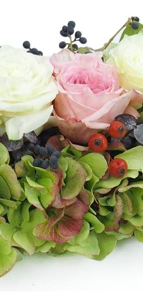 image du Chemin de roses roses & blanches "Cérès" | L'Agitateur Floral