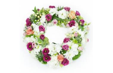 Image de la Petite couronne de fleurs piquées "Diane" | L'Agitateur Floral