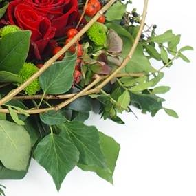 image du Coussin de roses rouges "Éros" | L'Agitateur Floral