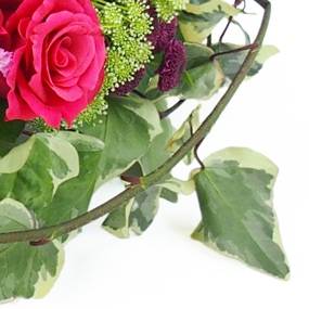 image du Coussin de deuil fuchsias, mauves & orange "Bacchus" |  L'Agitateur Floral