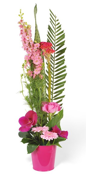 mosaïque : image de la composition florale