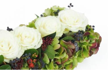 image du Chemin de roses blanches "Eschyle" | L'Agitateur Floral