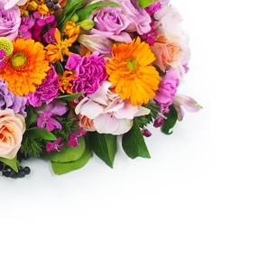 Image Coussin de fleurs piquées "Phidias"  | L'Agitateur Floral